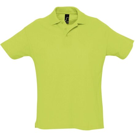 Рубашка-поло мужская "Summer II" 170, XS, зеленое яблоко