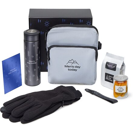 Подарочный набор «Re:m. Step»  с термосом, перчатками и сумкой