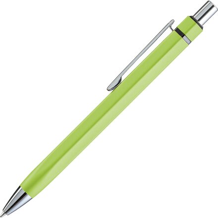 Ручка шариковая автоматическая "Six" светло-зеленый/серебристый