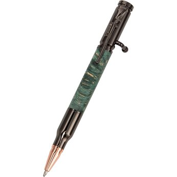 Ручка шариковая Кап клена, зеленый