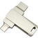 Карта памяти USB Flash 3.0 32 Gb СК-046 TypeA/TypeC Dual, серебристый