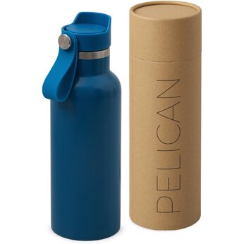 Вакуумная термобутылка «Pelican», 500 мл, синий индиго