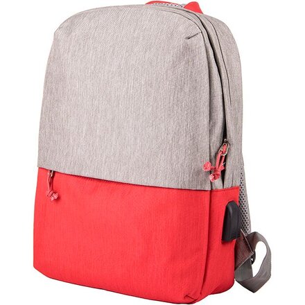 Рюкзак для ноутбука 15,6" "Beam Mini" серый/красный