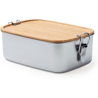 Контейнер для еды "Daikon" серебристый/бежевый