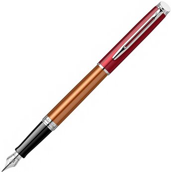 Перьевая ручка Waterman Hemisphere French riviera, красный/оранжевый/серебристый/черный