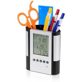 Подставка "Секунда", черный/серебристый