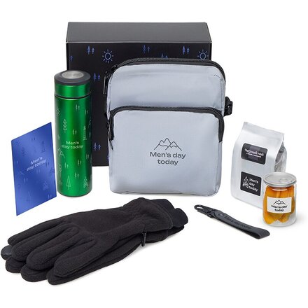 Подарочный набор «Re:m. Step»  с термосом, перчатками и сумкой