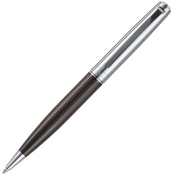 Ручка шариковая Pierre Cardin "LEO", серебристый и черный