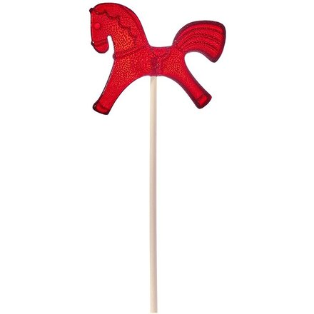 Леденец "Лошадка", красный со вкусом вишни, 21 гр.