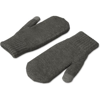 Варежки-рукавицы "Dunant", темно-серый меланж 431 C