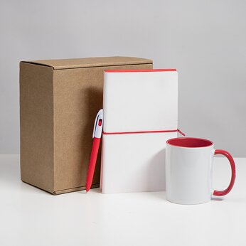 Набор подарочный "White Veil", белый/красный