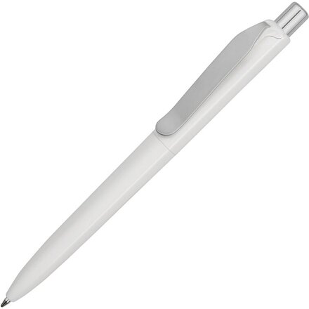 Ручка шариковая автоматическая "Prodir DS8 PSP" белый/серебристый