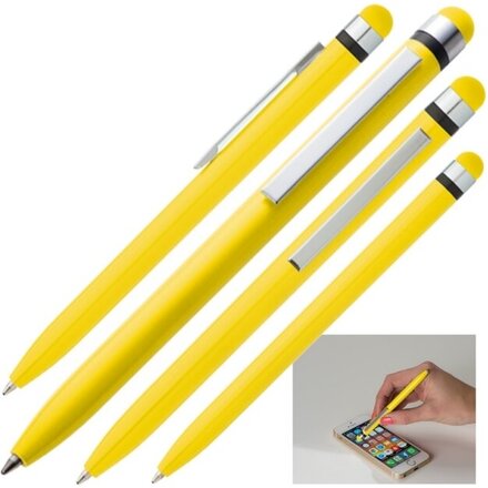 Ручка шариковая автоматическая "Nottingham" желтый/серебристый
