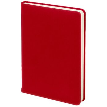 Ежедневник недатированный "City Soft Touch Latte", красный