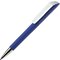 Ручка шариковая автоматическая "Flow T-GOM CB CR" софт-тач, синий/белый/серебристый