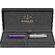 Ручка-роллер Parker Sonnet Essentials Violet SB Steel CT, цвет чернил black, перо: F, в подарочной упаковке.