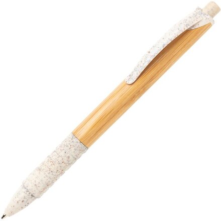 Ручка шариковая автоматическая "P610.533" коричневый/белый