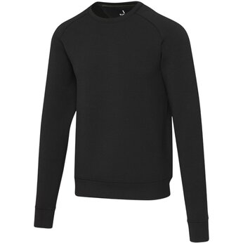 Yukon унисекс интерлок спортивный свитер с круглым вырезом - Сплошной черный, размер 2XL