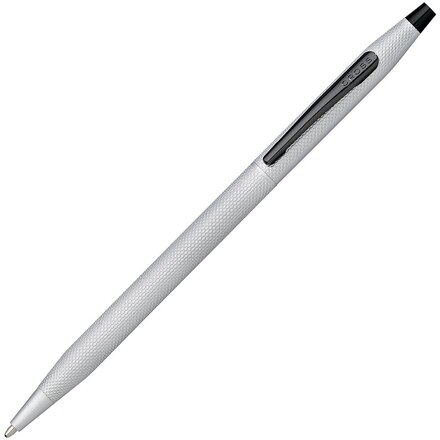 Ручка шариковая автоматическая "Classic Century Brushed Chrome" серебристый/черный