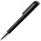 Ручка шариковая автоматическая "Tag C CR" коричневый/серебристый
