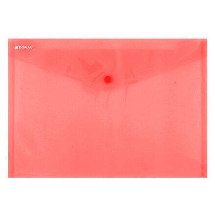 Папка конверт на кнопке C5 "Donau", краcный