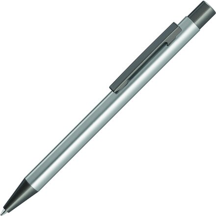Ручка шариковая автоматическая "Straight" серебристый/антрацит