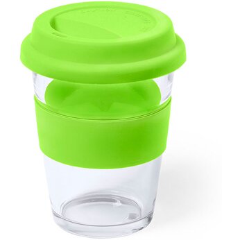 Стакан "COLOR", прозрачный/зеленое яблоко