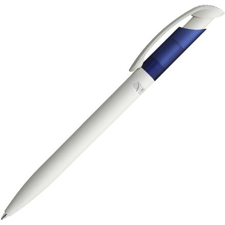 Ручка шариковая автоматическая "Bio" белый/темно-синий
