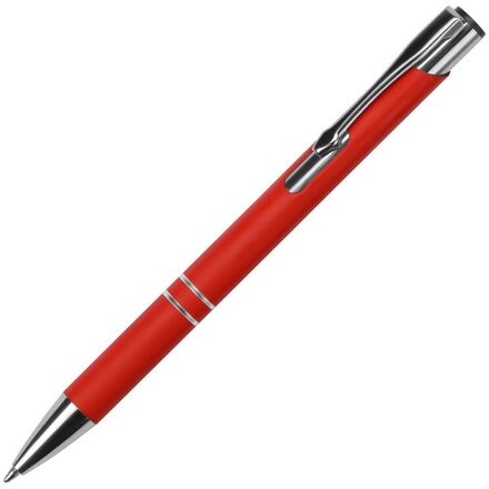 Ручка шариковая автоматическая "Legend Gum" красный/серебристый