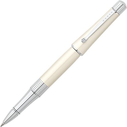 Ручка-роллер "Beverly" белый/серебристый