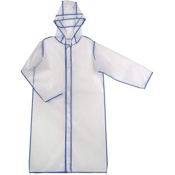 Дождевик "Providence" XL-XXL, прозрачный/синий