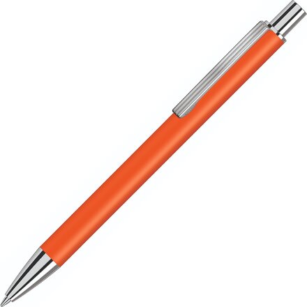 Ручка шариковая автоматическая "Groove" оранжевый/серебристый