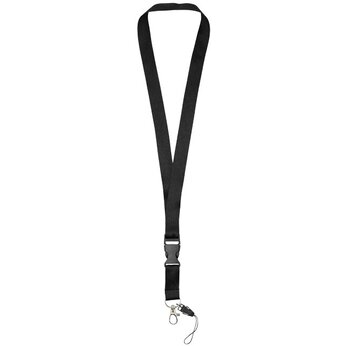 Тесьма с карабином "Sagan" черный