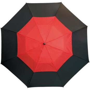 Зонт-трость "Monsun" черный/красный