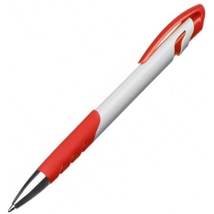 Ручка шариковая автоматическая "Houston" белый/красный