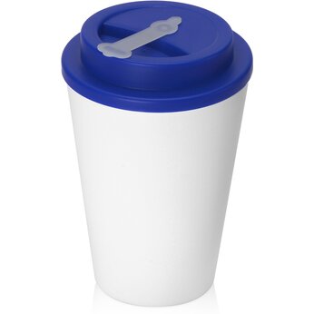 Стакан "Take away" белый/синий