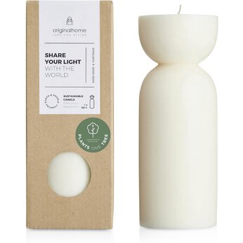 Originalhome органическая свеча - средняя - Белый