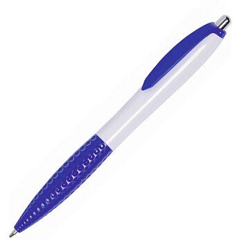 Ручка шариковая автоматическая "Jump" белый/синий