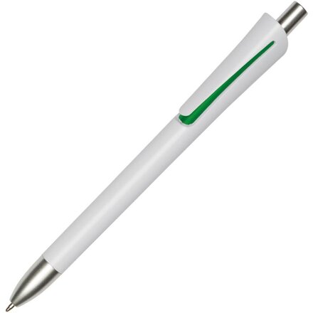 Ручка шариковая автоматическая "Oregon" белый/зеленый