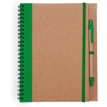Блокнот А5+ "Alani", натуральный/папоротниковый