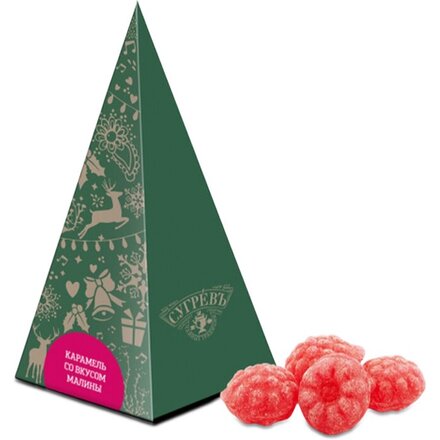 Елка с малиновым монпансье, 50 г.