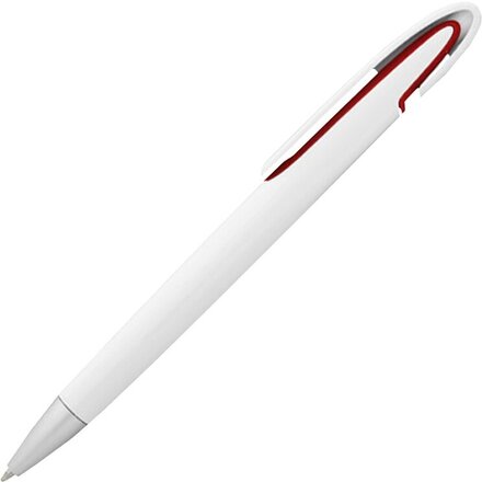 Ручка шариковая автоматическая "Rio" белый/красный