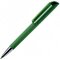 Ручка шариковая автоматическая "Flow T-GOM 30 CR" софт-тач, зеленый/серебристый