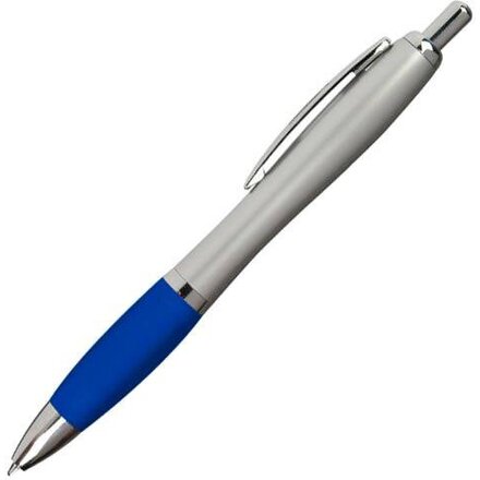 Ручка шариковая автоматическая "St.Peterburg" серебристый/синий