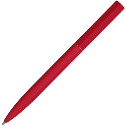 Шариковая металлическая ручка "Minimalist" софт-тач, красный
