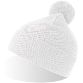 Шапка вязаная "Wind-S" с помпоном, белый