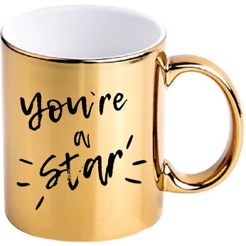 Кружка "10911. You're a Star" зеркально-золотистый