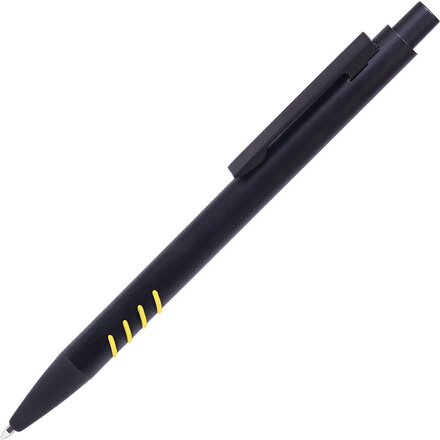 Ручка шариковая автоматическая "Tatto" черный/желтый