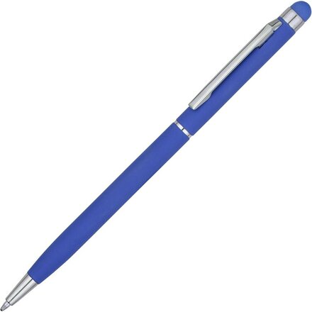 Ручка шариковая автоматическая "Jucy Soft" софт-тач, синий