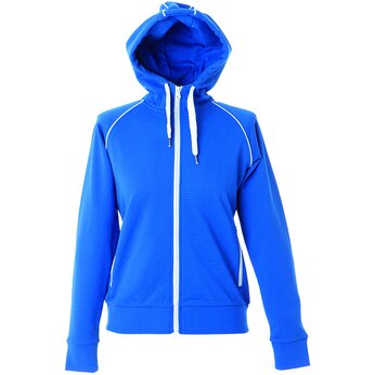 Толстовка женская "Siviglia" 320, L, с капюшоном, ярко-синий/белый